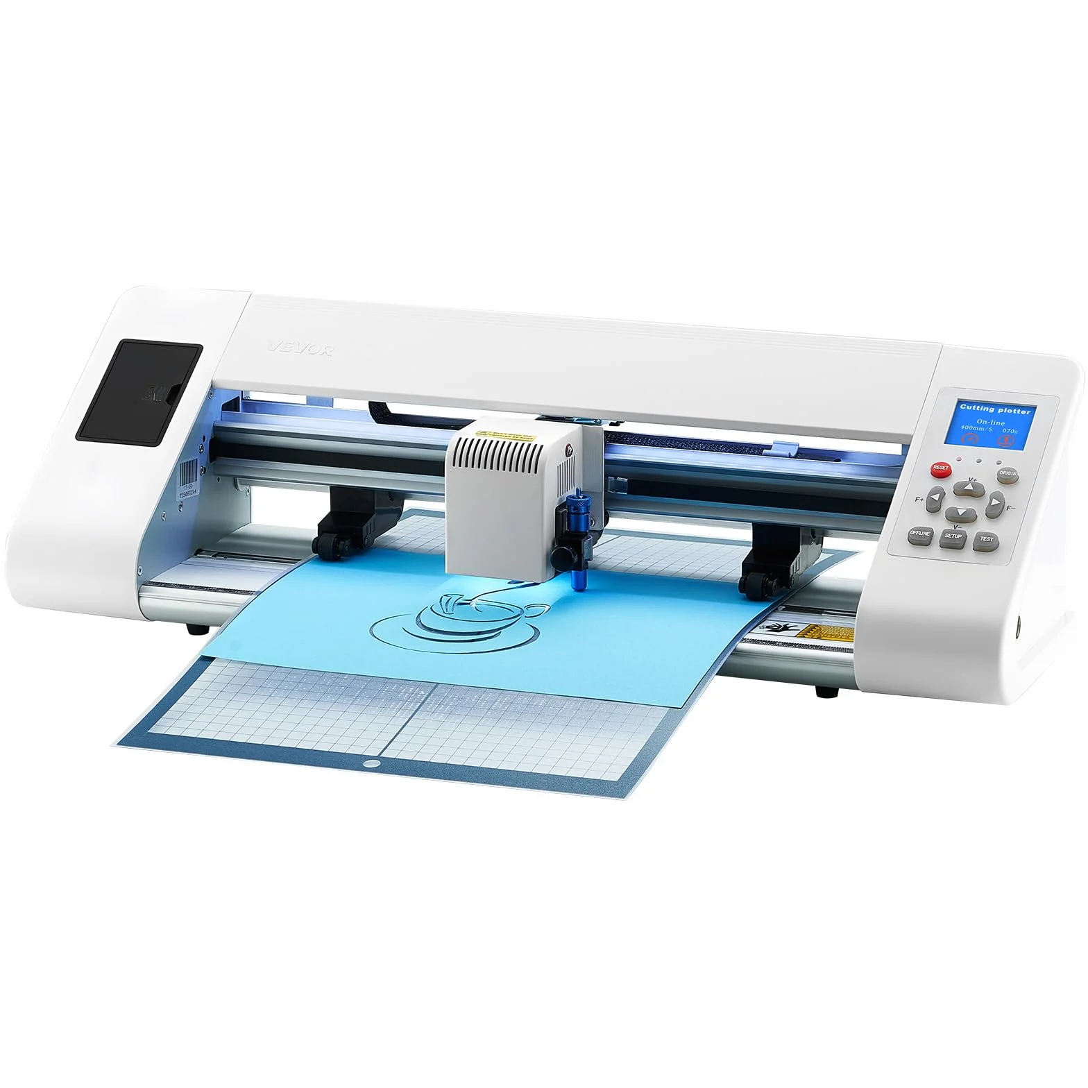 VEVOR Przecinarka winylowa 33 cm automatyczne rozpoznawanie krawędzi oprogramowanie designerskie materiały SVG EPS PLT