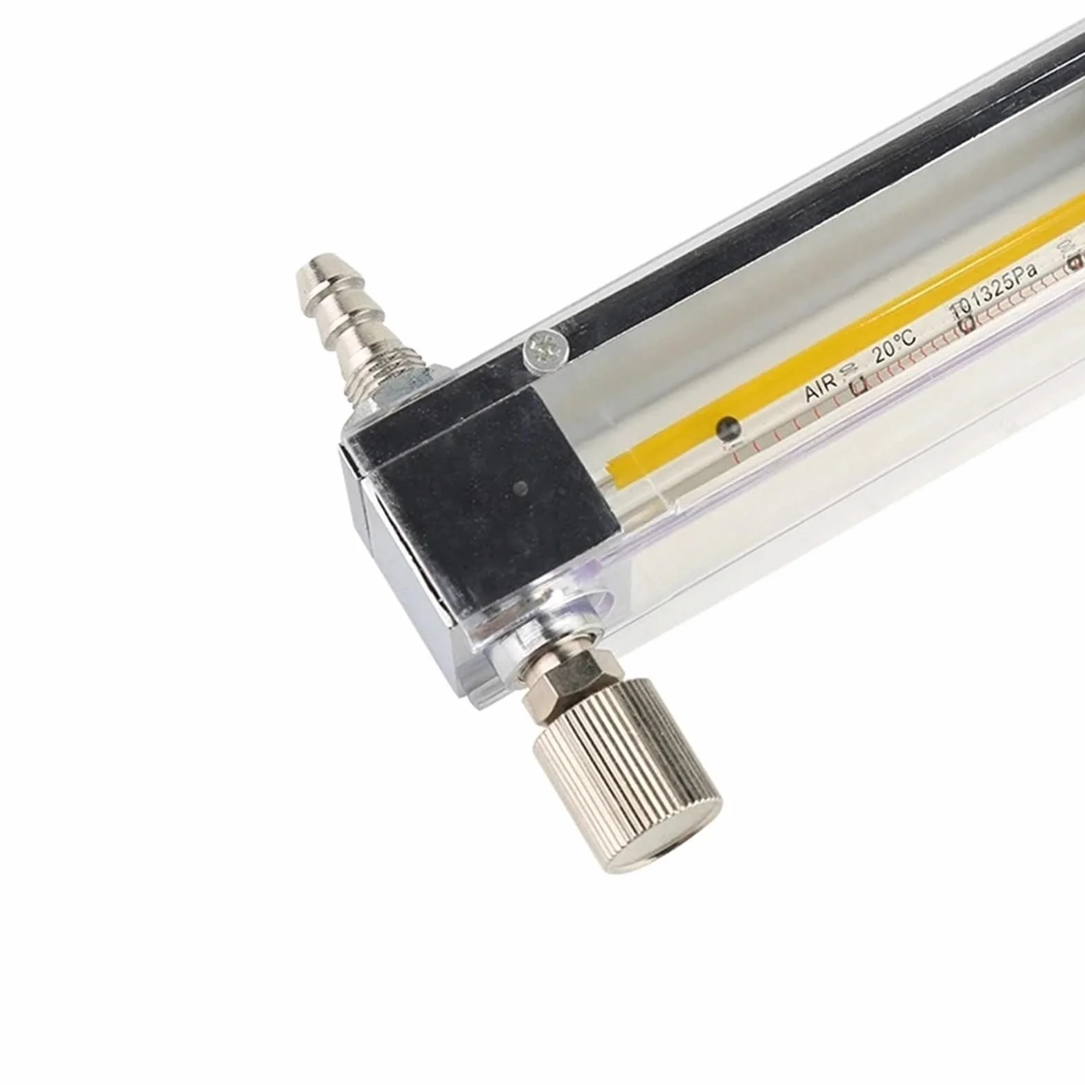 8 mm rurowy szklany rotametr LZB-3WB przepływomierz o zmiennej powierzchni do gazu lub cieczy (gaz 30-300 ml-min)