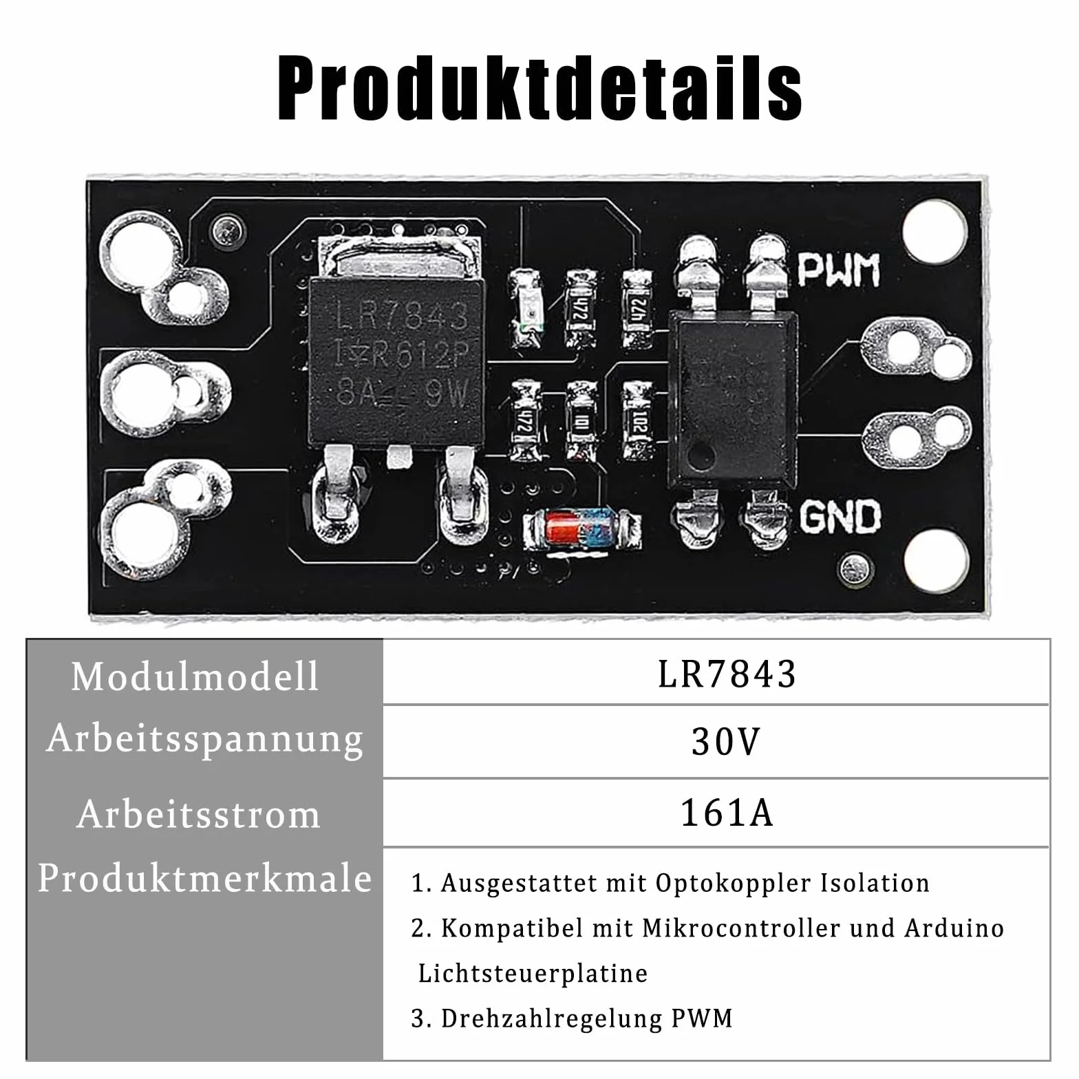 GERUI LR7843 FR120N D4184 MOSFET moduł sterujący 30V 161A 100V 9,4A 40V 50A dla Arduino