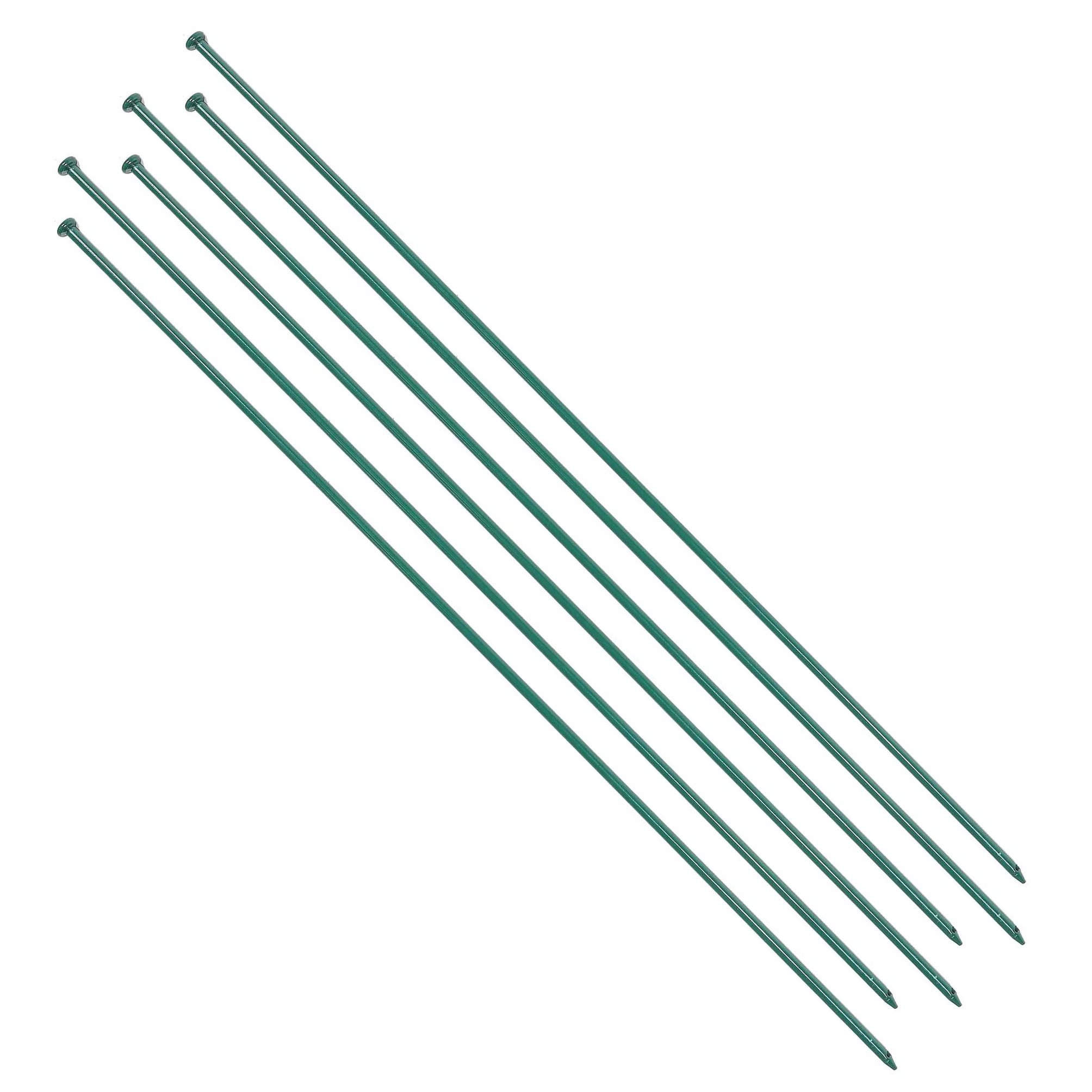 Wiltec Panele ogrodzeniowe 5 szt. zielone drut żelazny oczka 65x65mm