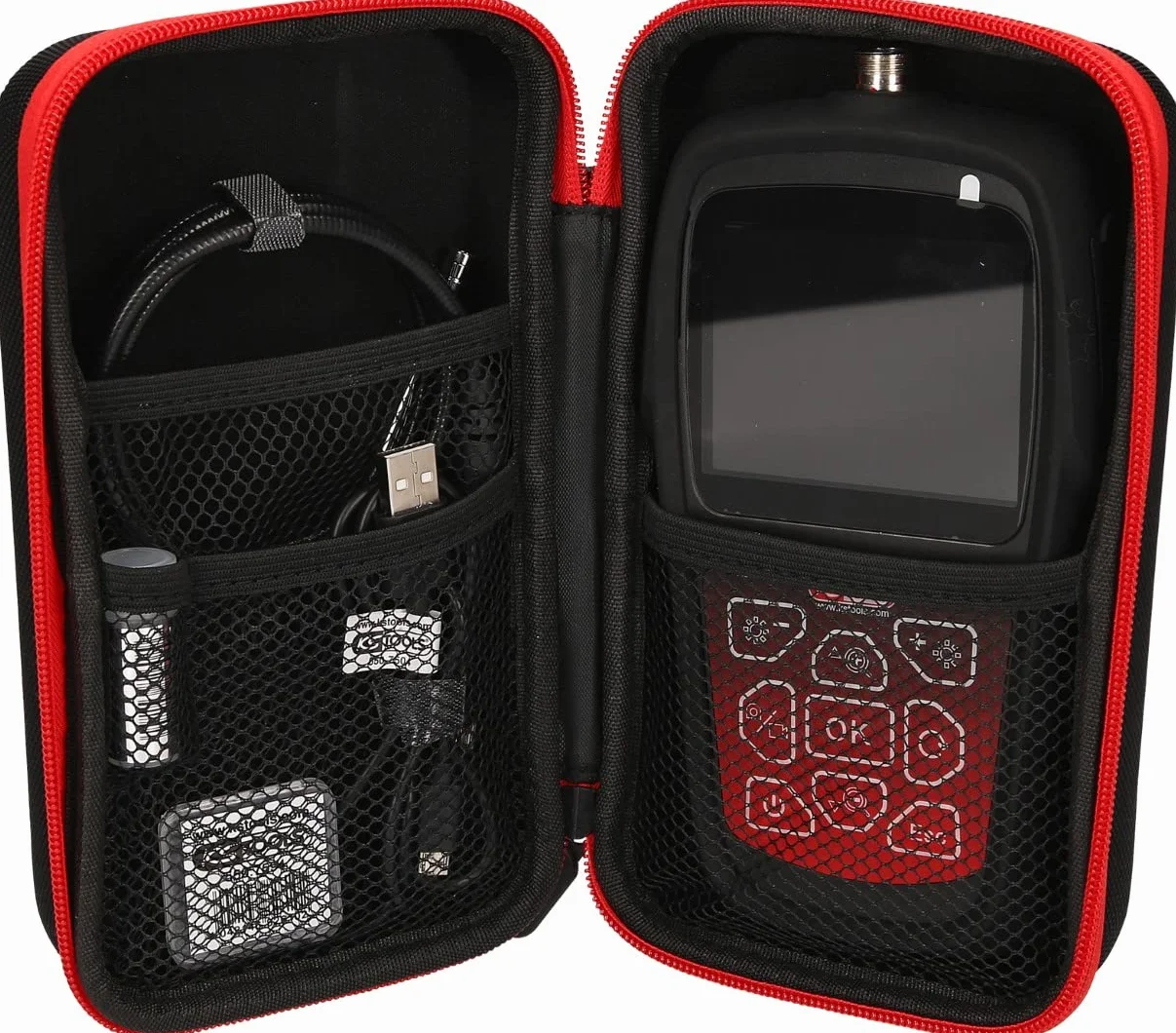 KS Tools 550.7500 Zestaw wideoskop HD Ø 6,0 mm 0° i 90° sonda z kamerą przednią HD, 5-szt