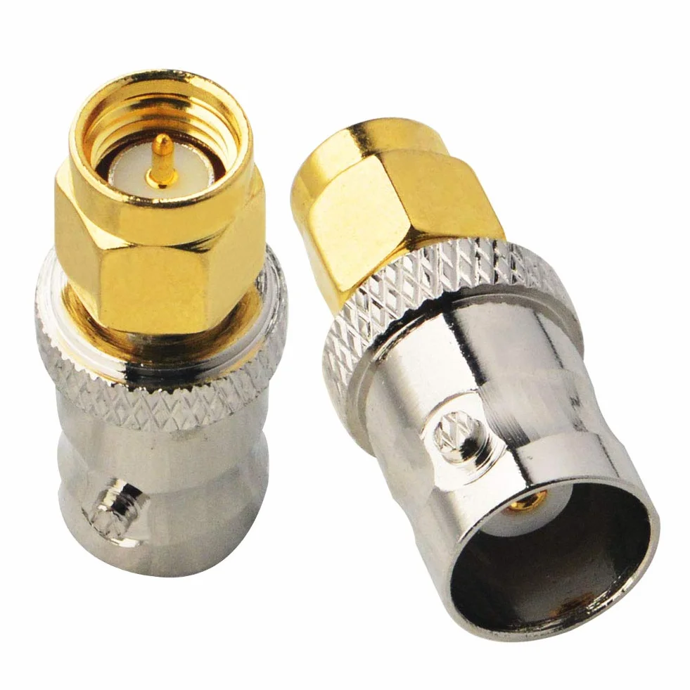 Adapter BNC SMA wtyczka koncentryczna do gniazda BNC, koncentryczny do anten RF LAN bezprzewodowy WiFi radio amator SDR 2