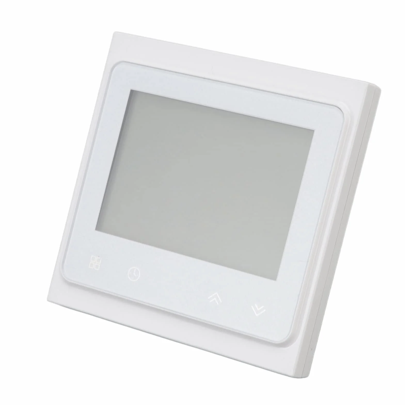 Termostat Cyfrowy, Inteligentny Termostat Cyfrowy AC 95–240 V, Biały, Kontrola za pomocą Aplikacji Bezprzewodowej, Obsługa 50 zaworów. Wysokiej Jakości materiał PP ABS, Piloty i