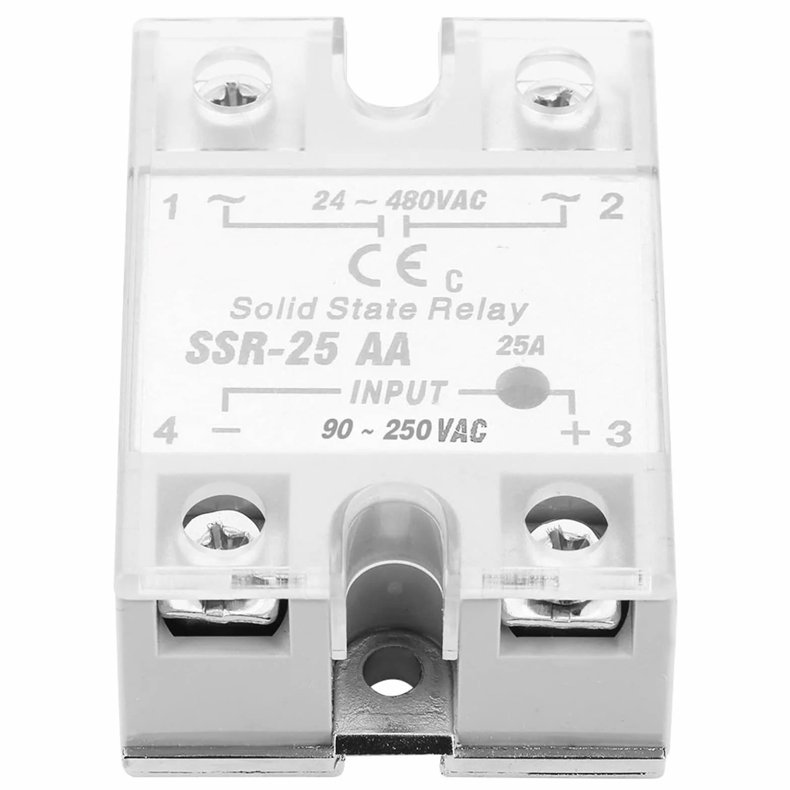 Ssr25 Aa 25A Solid State, Ssr 25 Aa 230V Relay Relay Module Ssr Acac Input 80250V Ac Output 24480V Ac