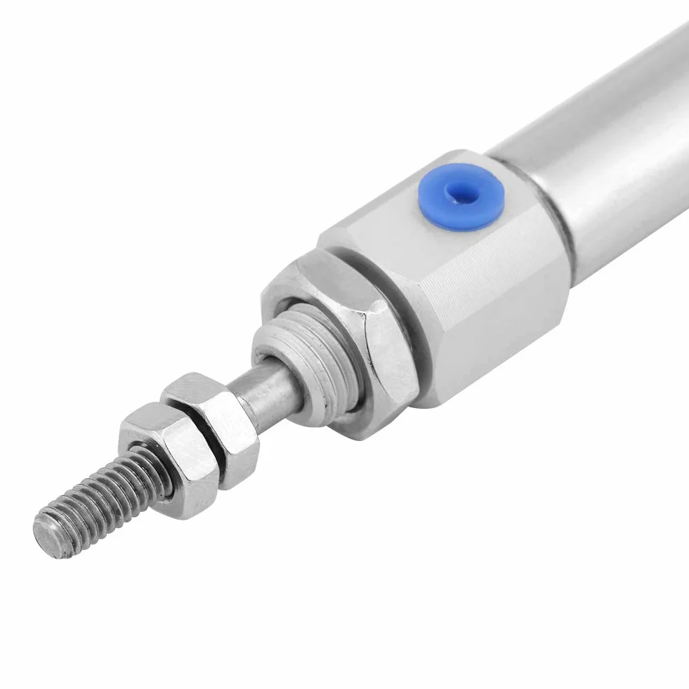 Mini Cylinder Pneumatyczny, CDJ2B Mini Cylinder Pneumatyczny, Stal Nierdzewna 10 Mm Otwór i 75 Mm Skoku Pojedynczy Pręt Siłownik Pneumatyczny Dwustronnego Działania