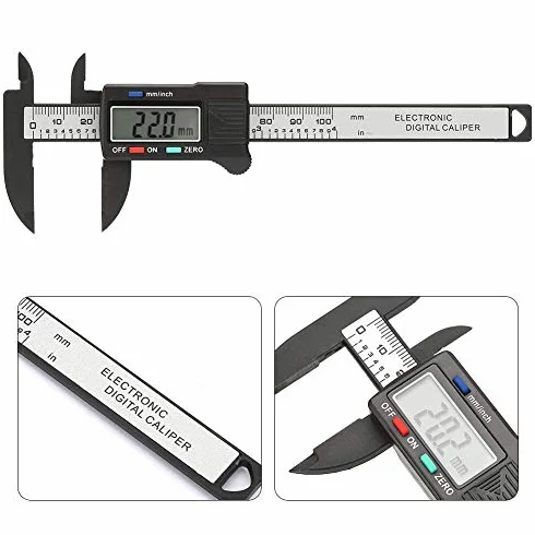 Suwmiarka cyfrowa 0-100 mm z tworzywa sztucznego LCD automatyczne wyłączanie