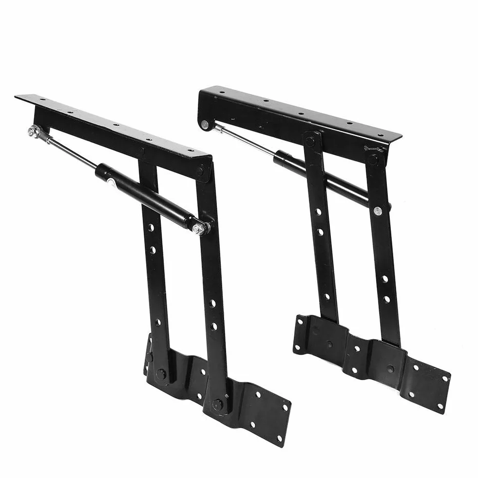 Zestaw zawiasów hydraulicznych 2 sztuki, czarna, maksymalne obciążenie 50 kg, ochrona przed rdzą