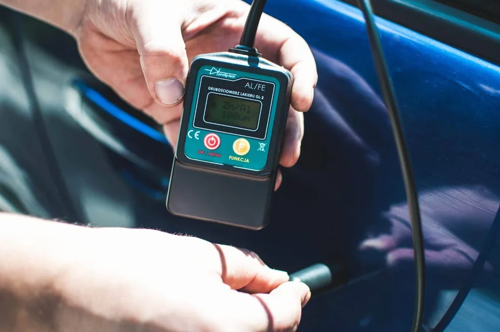 Miernik grubości lakieru GL-3sUV Tester UV Sonda na przewodzie Stal aluminium