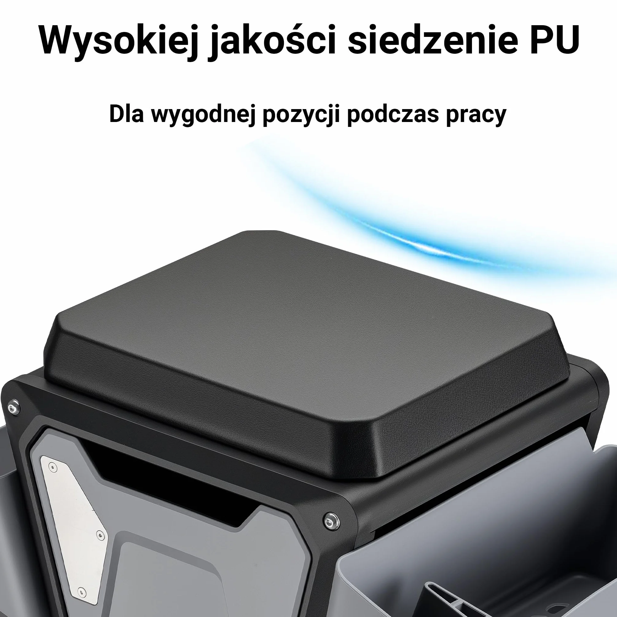 Wiltec Taboret warsztatowy do 120kg z dwoma pojemnikami i szufladą na narzędzia 53 x 38 x 38 cm do prac w warsztacie
