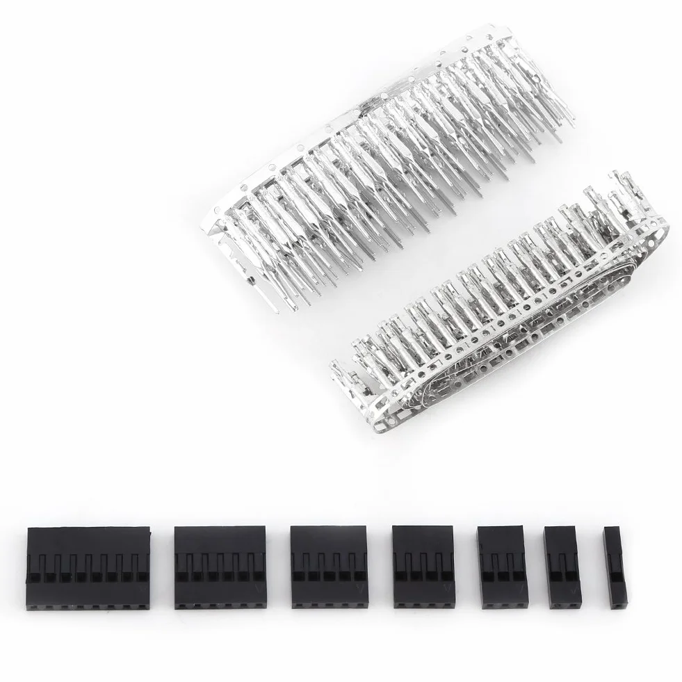 310 sztuk 2.54mm męski zestaw złączy żeńskich