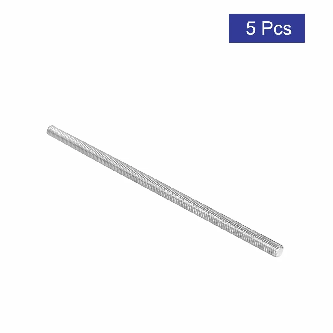sourcingmap M6 x 150 mm 304 stal nierdzewna w pełni gwintowane pręty pręty sztyfty sprzęt 5 szt.