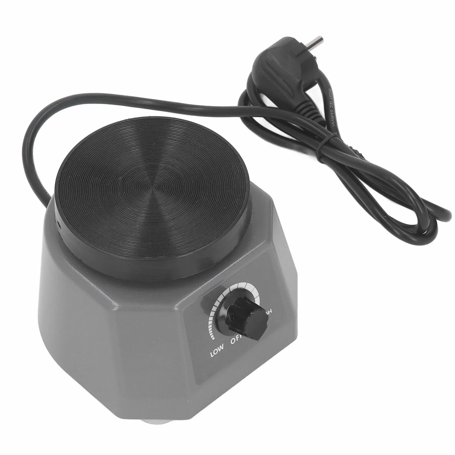 4 Cal Okrągły Oscylator Dentystyczny 100W Wibrator Laboratoryjny Shaker Gipsowa Płyta Wibracyjna Wytrząsarka do Gipsu Płyta Sprzęt Dentystyczny Maszyna do Mieszania (Wtyczka UE