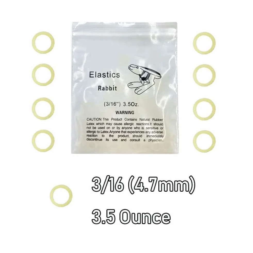 Ortodontyczne gumki gumowe 3/16 przezroczyste elastyczne taśmy 300 sztuk Orthodontics Rubber Band Tool