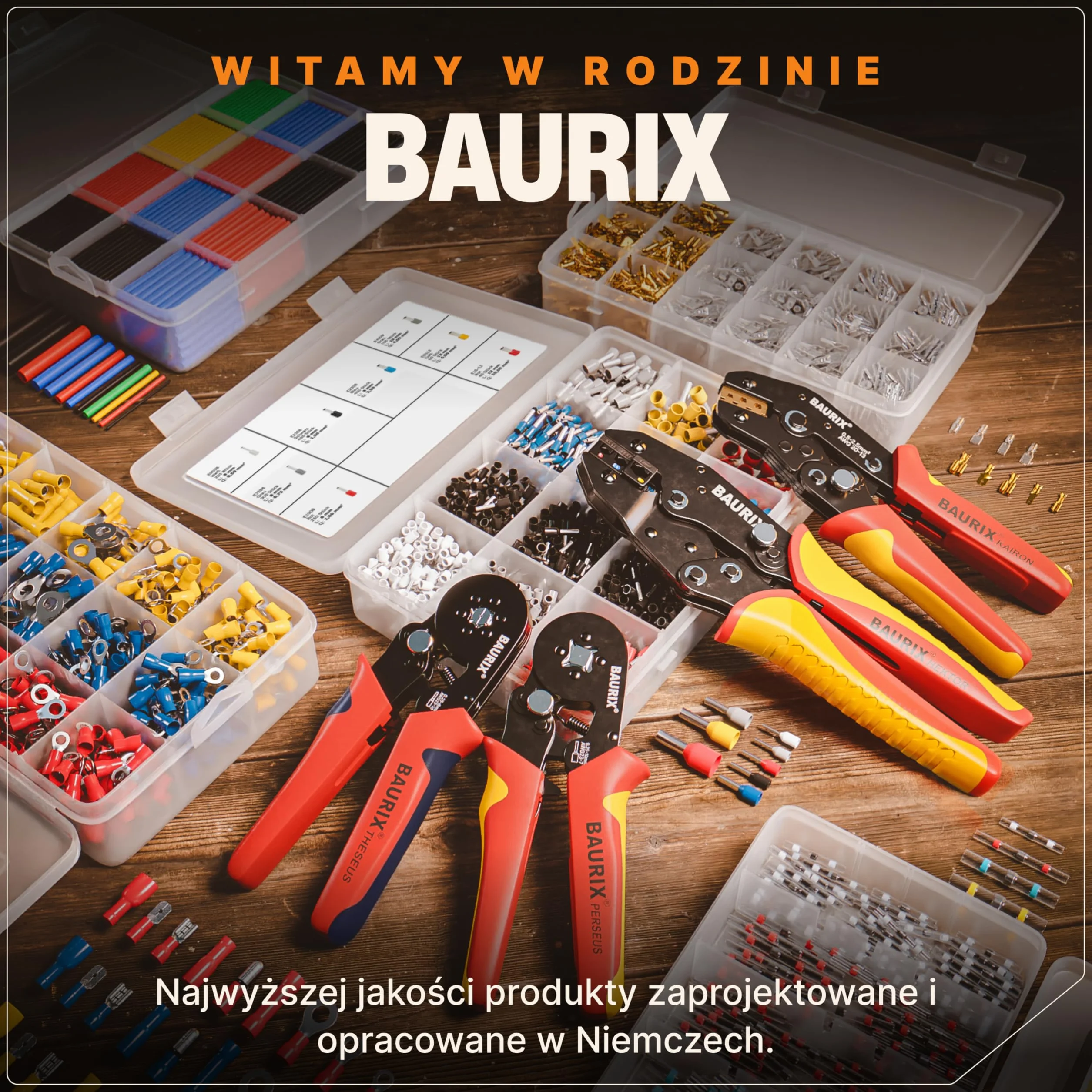 BAURIX® Zestaw Wodoodpornych Złączy Lutowniczych [120 Szt.] - IP67 - Termokurczliwe Do Połączeń Kablowych - Elektryczne
