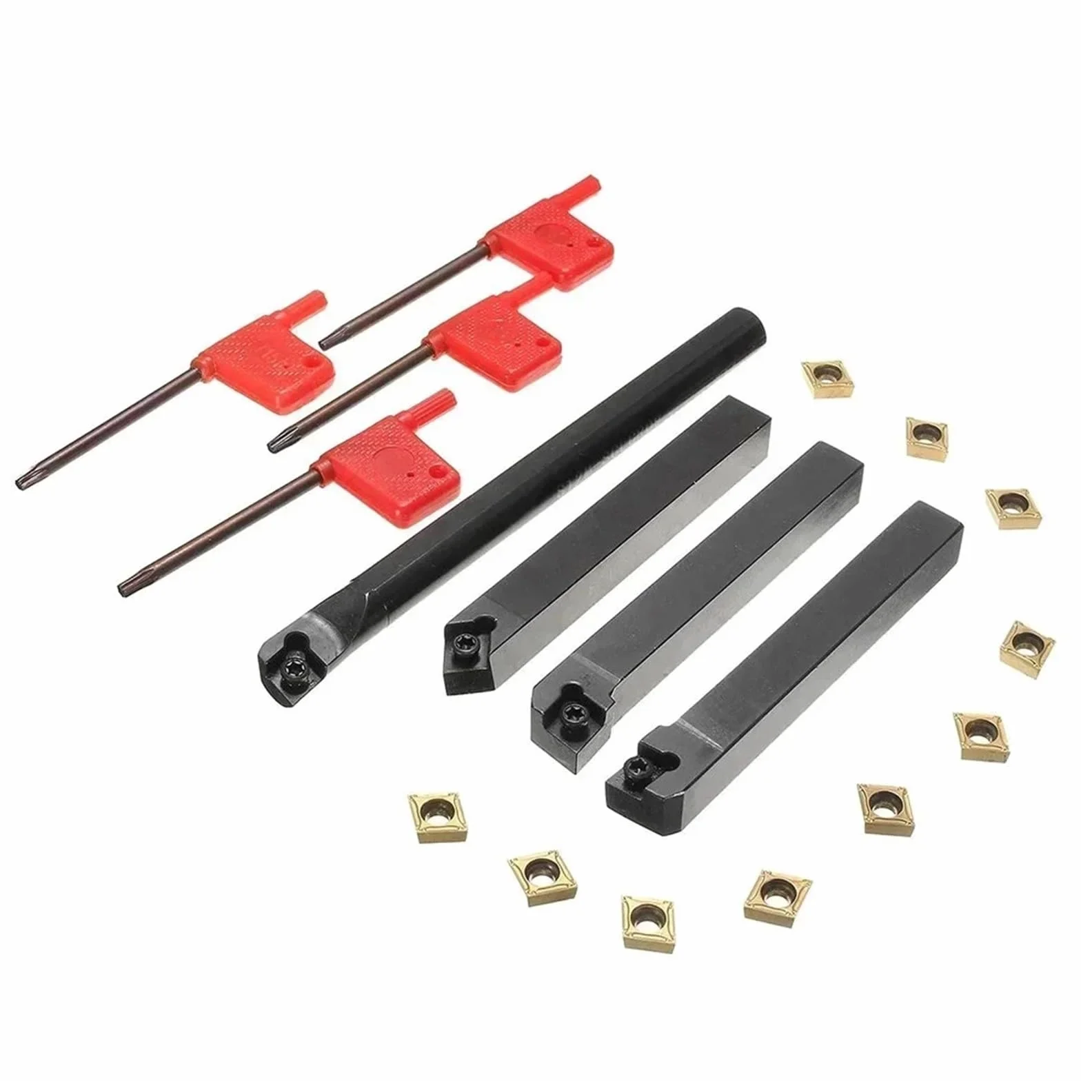 4x12mm uchwyt na narzędzia tokarskie wytaczadło DCMT + 10 szt. 0702 zestaw płytek węglikowych akcesoria do narzędzi