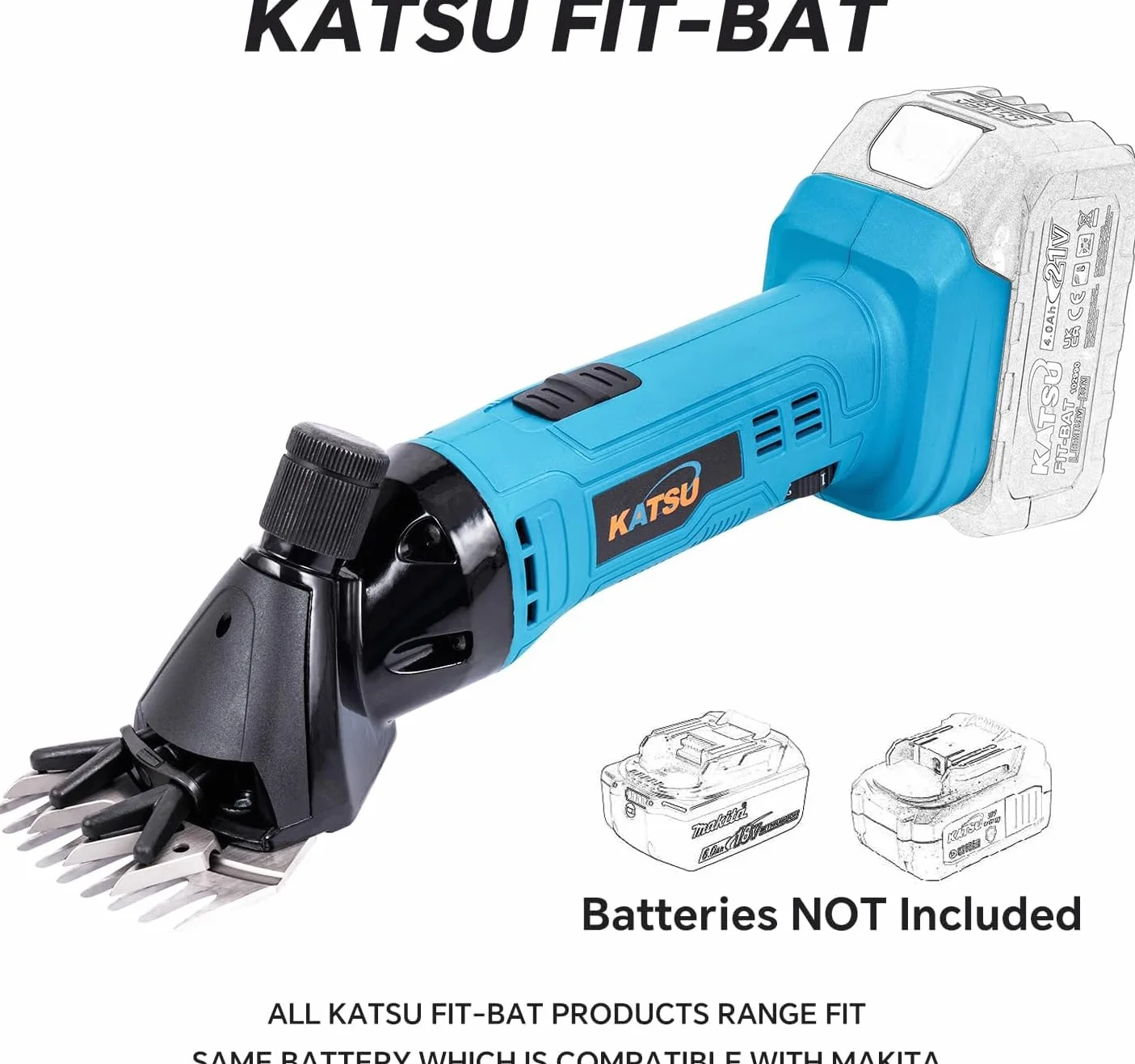 KATSU FIT-BAT 21 V akumulatorowa maszynka do strzyżenia owiec z 6 prędkościami