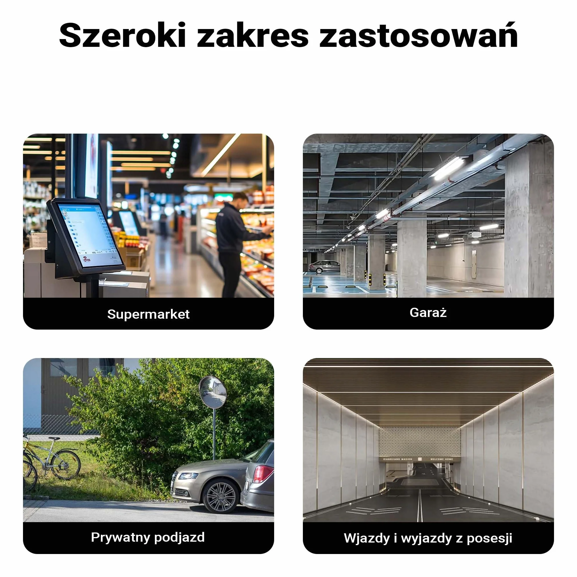Wiltec Lustro drogowe 60 cm wypukłe z osłoną czarne, okrągłe magazynowe z polem widzenia 130°, więcej bezpieczeństwa przy wyjeździe z materiałem montażowym