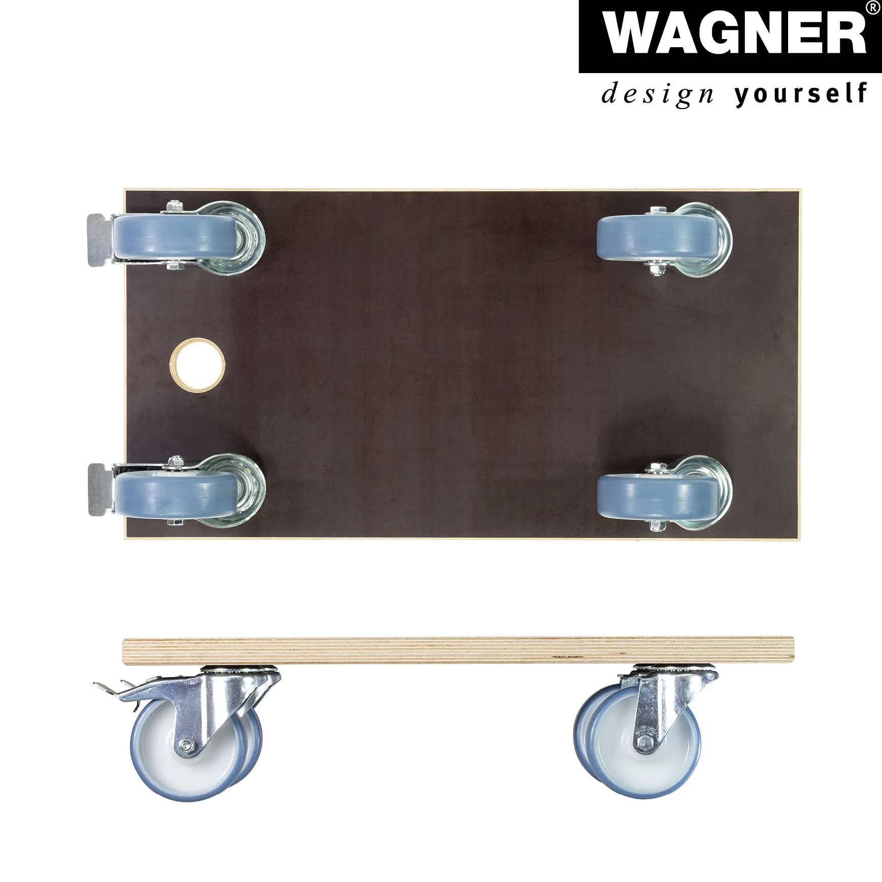 WAGNER przesuwna lalka MM 1341 57,5 x 30 cm nośność 500 kg antypoślizgowa FSC