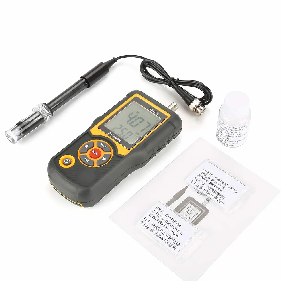 Cyfrowy tester wody HT-1202 pH mV miernik temperatury 0~14PH