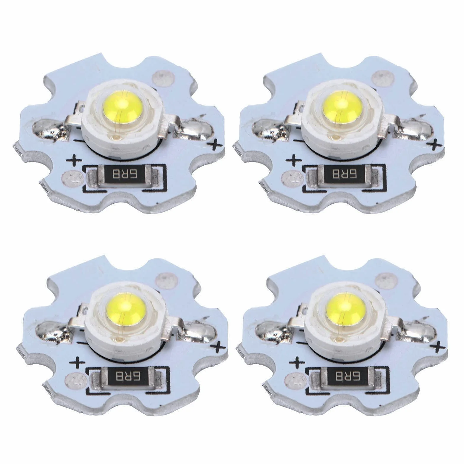 Chipy LED 5V 1W 200LM 25 Sztuk Białe do Majsterkowania dla Wysokomocowych Lamp Oświetleniowych Latarni i Światła Modelującego
