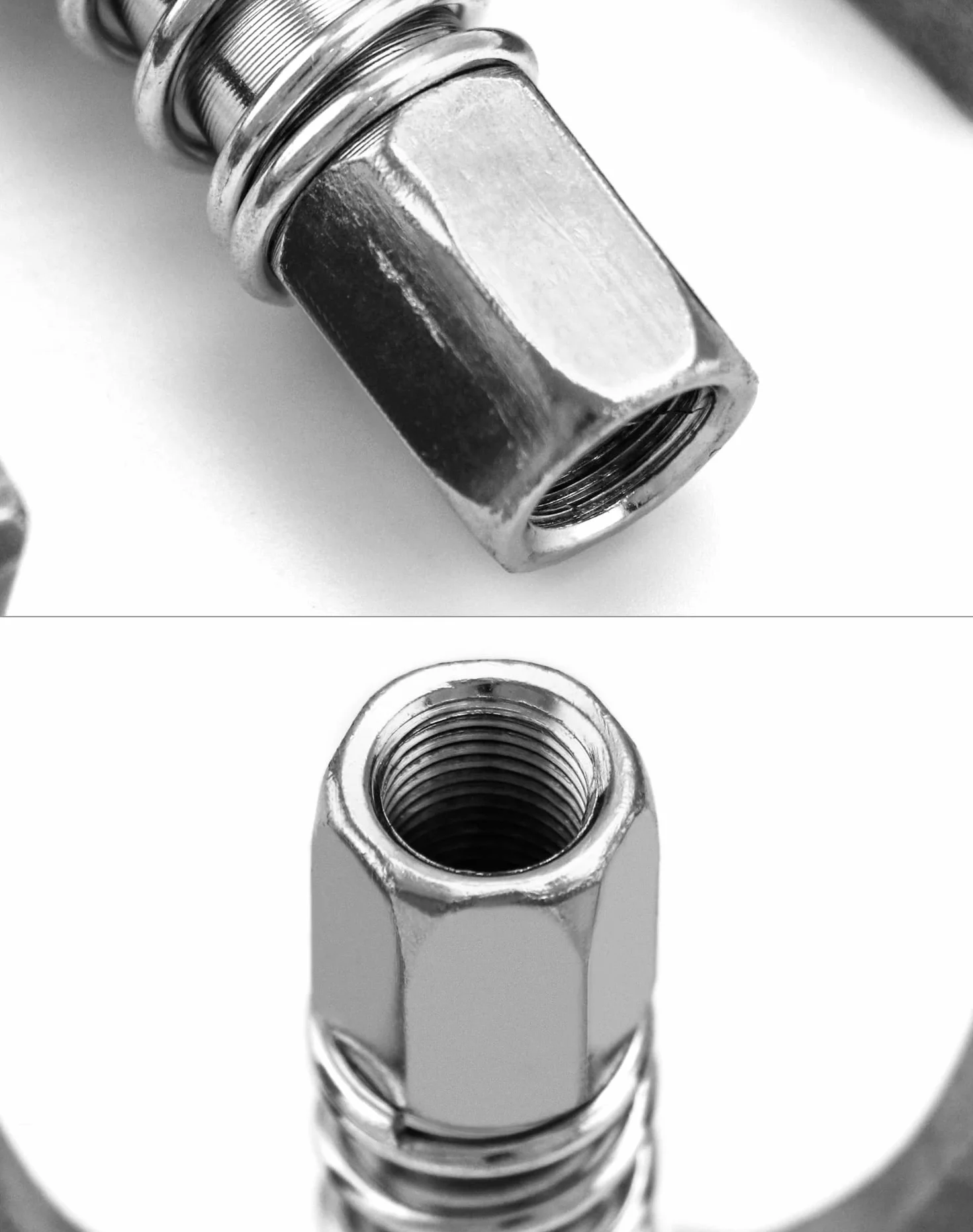 QWORK® Smarownica ustnik 1/8" NPT 10000 PSI G złączka podwójna rękojeść gwint wewnętrzny 10mm, odpowiednia do standardowych smarowniczek M6/M8/M10/M12/M14
