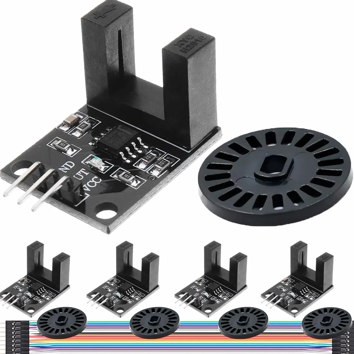 LM393 Fotoelektryczny czujnik H2010, 5 szt., moduł czujnika prędkości silnika