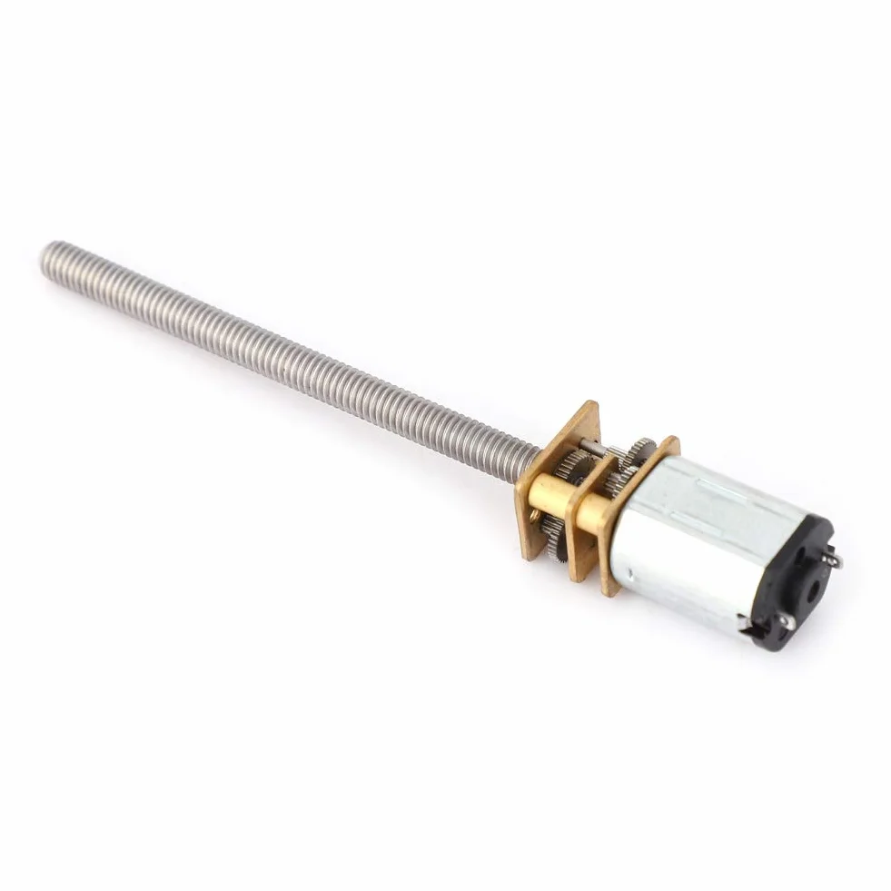 Motoreduktor N20, Mini Metalowy Reduktor Prędkości Do Śrub Pociągowych Dc Z Wrzecionem Gwintowanym M4, 1000 Obr./Min, 55 Mm, Silnik Zredukowany Do Automatyzacji I Projektów Diy