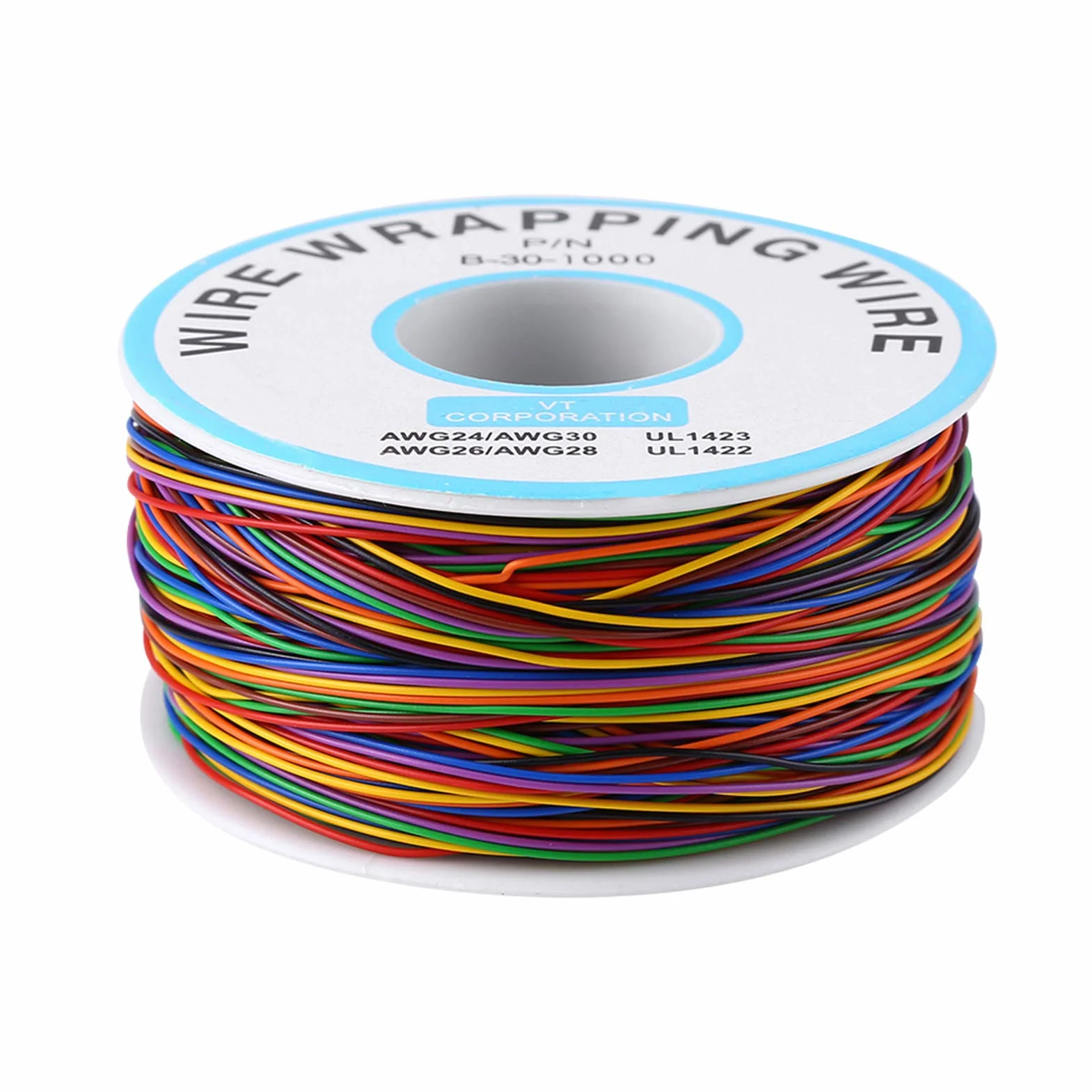 Przewody PCB Drut Przyłączeniowy 30AWG Cynowana Miedź Kolorowy 280M Kabel Testowy