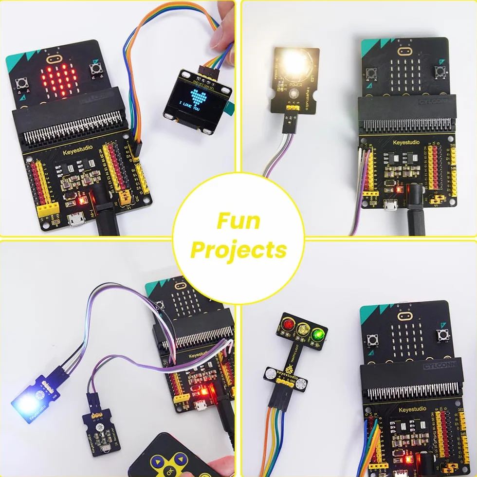 KEYESTUDIO 45 czujników zestaw startowy z mikrofonem do BBC Microbit V2.2