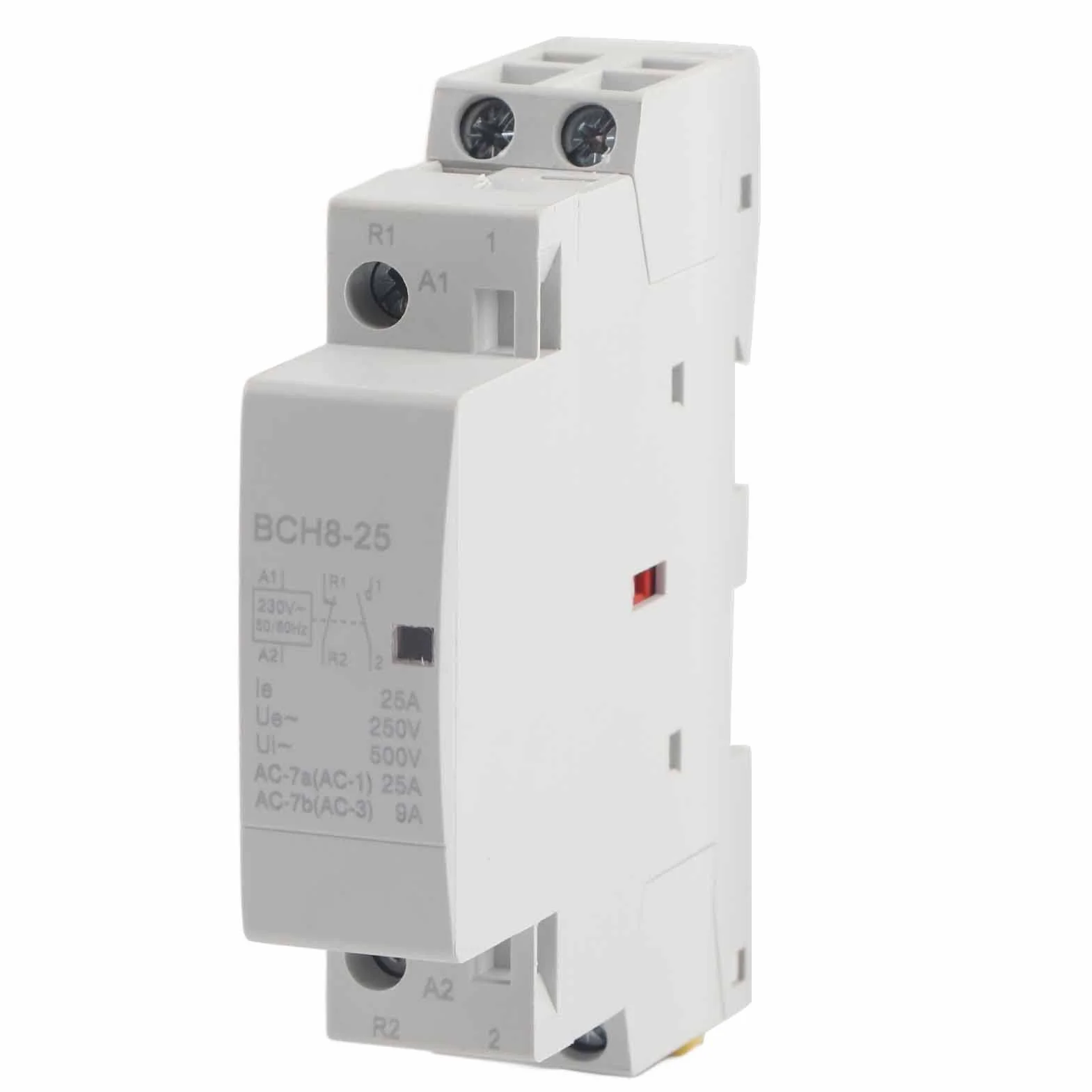 Stycznik AC 25A Stycznik domowy AC 220V 230V 2P 1NO 1NC Montaż na szynie DIN 50Hz 60HZ